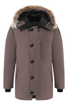 Мужская пуховая парка chateau с меховой отделкой CANADA GOOSE серого цвета по цене 82950 руб., арт. 3426MB | Фото 1 Мужская пуховая парка chateau с меховой отделкой CANADA GOOSE серого цвета, арт. 3426MB | Фото 1