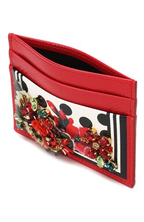 Женский футляр для кредитных карт DOLCE & GABBANA красного цвета по цене 22100 руб., арт. BI0330/AZ529 | Фото 3 Женский футляр для кредитных карт DOLCE & GABBANA красного цвета, арт. BI0330/AZ529 | Фото 3