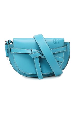 Женская поясная сумка gate mini LOEWE голубого цвета по цене 91900 руб., арт. 321.54.Z58 | Фото 5 Женская поясная сумка gate mini LOEWE голубого цвета, арт. 321.54.Z58 | Фото 5