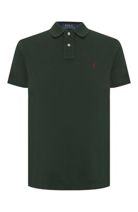 Мужское хлопковое поло POLO RALPH LAUREN темно-зеленого цвета по цене 9220 руб., арт. 710782592 | Фото 1 Мужское хлопковое поло POLO RALPH LAUREN темно-зеленого цвета, арт. 710782592 | Фото 1