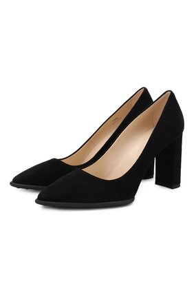 Женская замшевые туфли TOD’S черного цвета по цене 30750 руб., арт. XXW17A0S330HR0 | Фото 1 Женская замшевые туфли TOD’S черного цвета, арт. XXW17A0S330HR0 | Фото 1