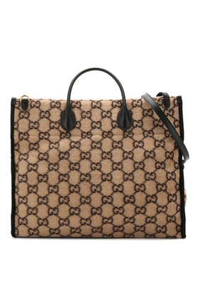 Женский сумка-тоут GUCCI бежевого цвета по цене 119500 руб., арт. 598169/G38ET | Фото 5 Женский сумка-тоут GUCCI бежевого цвета, арт. 598169/G38ET | Фото 5
