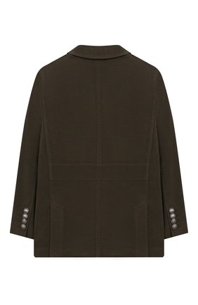 Детский хлопковый пиджак BRUNELLO CUCINELLI хаки цвета по цене 152000 руб., арт. BN4176261C | Фото 2 Детский хлопковый пиджак BRUNELLO CUCINELLI хаки цвета, арт. BN4176261C | Фото 2