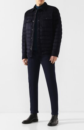 Мужская замшевый пуховик RALPH LAUREN темно-синего цвета по цене 299000 руб., арт. 790774301 | Фото 2 Мужская замшевый пуховик RALPH LAUREN темно-синего цвета, арт. 790774301 | Фото 2