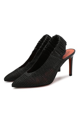 Женская кожаные туфли SANTONI черного цвета по цене 41600 руб., арт. WDNT58576HI2TMHPN01 | Фото 1 Женская кожаные туфли SANTONI черного цвета, арт. WDNT58576HI2TMHPN01 | Фото 1