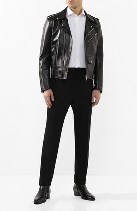 Мужская кожаная куртка GIVENCHY черного цвета по цене 258000 руб., арт. BM00FH60E4 | Фото 2 Мужская кожаная куртка GIVENCHY черного цвета, арт. BM00FH60E4 | Фото 2