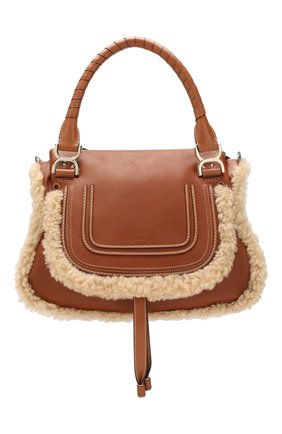 Женская сумка marcie medium CHLOÉ светло-коричневого цвета по цене 139500 руб., арт. CHC20SS860C17 | Фото 1 Женская сумка marcie medium CHLOÉ светло-коричневого цвета, арт. CHC20SS860C17 | Фото 1