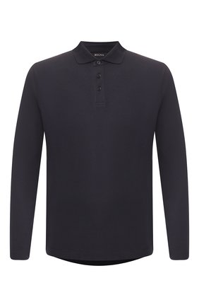 Мужское хлопковое поло Z ZEGNA темно-синего цвета по цене 15600 руб., арт. VU360/ZZ619 | Фото 1 Мужское хлопковое поло Z ZEGNA темно-синего цвета, арт. VU360/ZZ619 | Фото 1