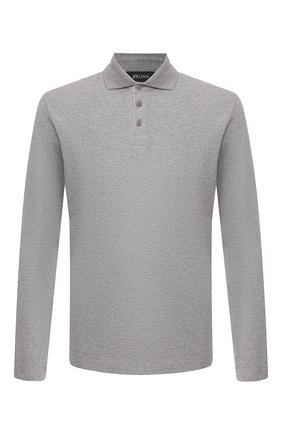 Мужское хлопковое поло Z ZEGNA серого цвета по цене 15600 руб., арт. VU360/ZZ619 | Фото 1 Мужское хлопковое поло Z ZEGNA серого цвета, арт. VU360/ZZ619 | Фото 1