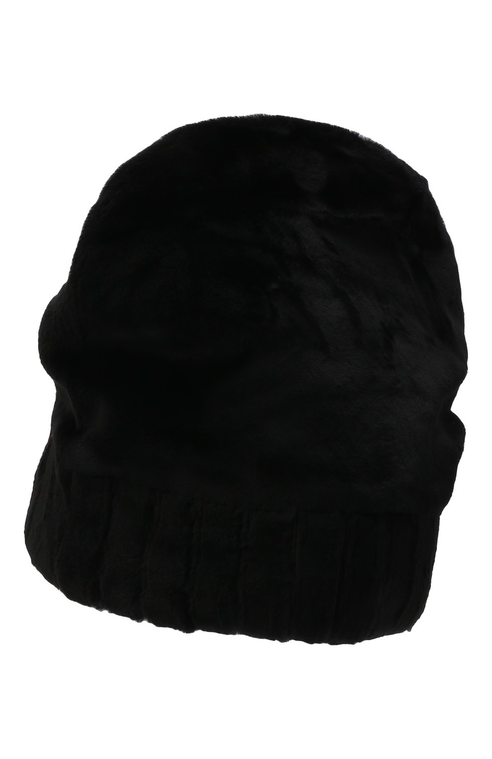 Женская шапка из меха норки FURLAND черного цвета, арт. 0001400150156600000 | Фото 2 (Материал: Натуральный мех; Статус проверки: Проверена категория)