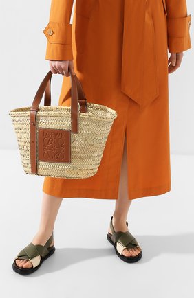 Женская сумка basket LOEWE бежевого цвета по цене 29950 руб., арт. 327.02.S92 | Фото 2 Женская сумка basket LOEWE бежевого цвета, арт. 327.02.S92 | Фото 2