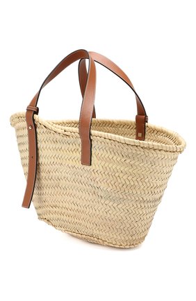 Женская сумка basket LOEWE бежевого цвета по цене 29950 руб., арт. 327.02.S92 | Фото 3 Женская сумка basket LOEWE бежевого цвета, арт. 327.02.S92 | Фото 3