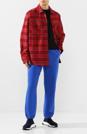 Мужские текстильные кроссовки speed BALENCIAGA синего цвета по цене 54300 руб., арт. 587286/W1702 | Фото 2 Мужские текстильные кроссовки speed BALENCIAGA синего цвета, арт. 587286/W1702 | Фото 2