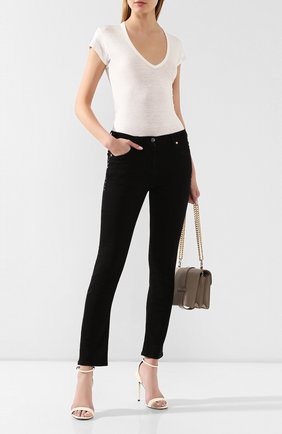 Женская льняная футболка TOM FORD белого цвета по цене 49050 руб., арт. TSJ320-FAX609 | Фото 2 Женская льняная футболка TOM FORD белого цвета, арт. TSJ320-FAX609 | Фото 2