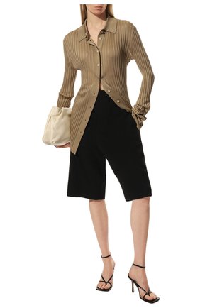 Женский шелковый кардиган BOTTEGA VENETA бежевого цвета по цене 109500 руб., арт. 601693/VKJM0 | Фото 2 Женский шелковый кардиган BOTTEGA VENETA бежевого цвета, арт. 601693/VKJM0 | Фото 2