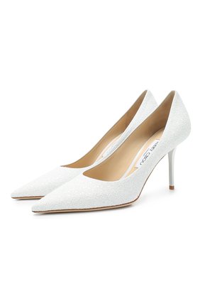Женская туфли love 85 JIMMY CHOO белого цвета по цене 47600 руб., арт. L0VE 85/CGF | Фото 1 Женская туфли love 85 JIMMY CHOO белого цвета, арт. L0VE 85/CGF | Фото 1