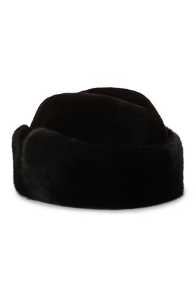 Мужская шапка из меха норки KUSSENKOVV темно-коричневого цвета, арт. 420210204136 | Фото 2 (Материал: Натуральный мех)