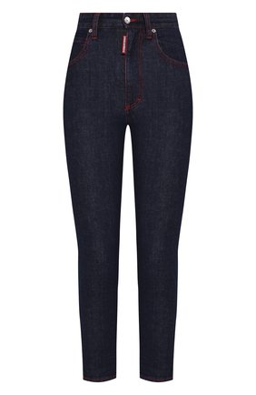 Женские джинсы DSQUARED2 темно-синего цвета по цене 29950 руб., арт. S75LB0296/S30595 | Фото 1 Женские джинсы DSQUARED2 темно-синего цвета, арт. S75LB0296/S30595 | Фото 1