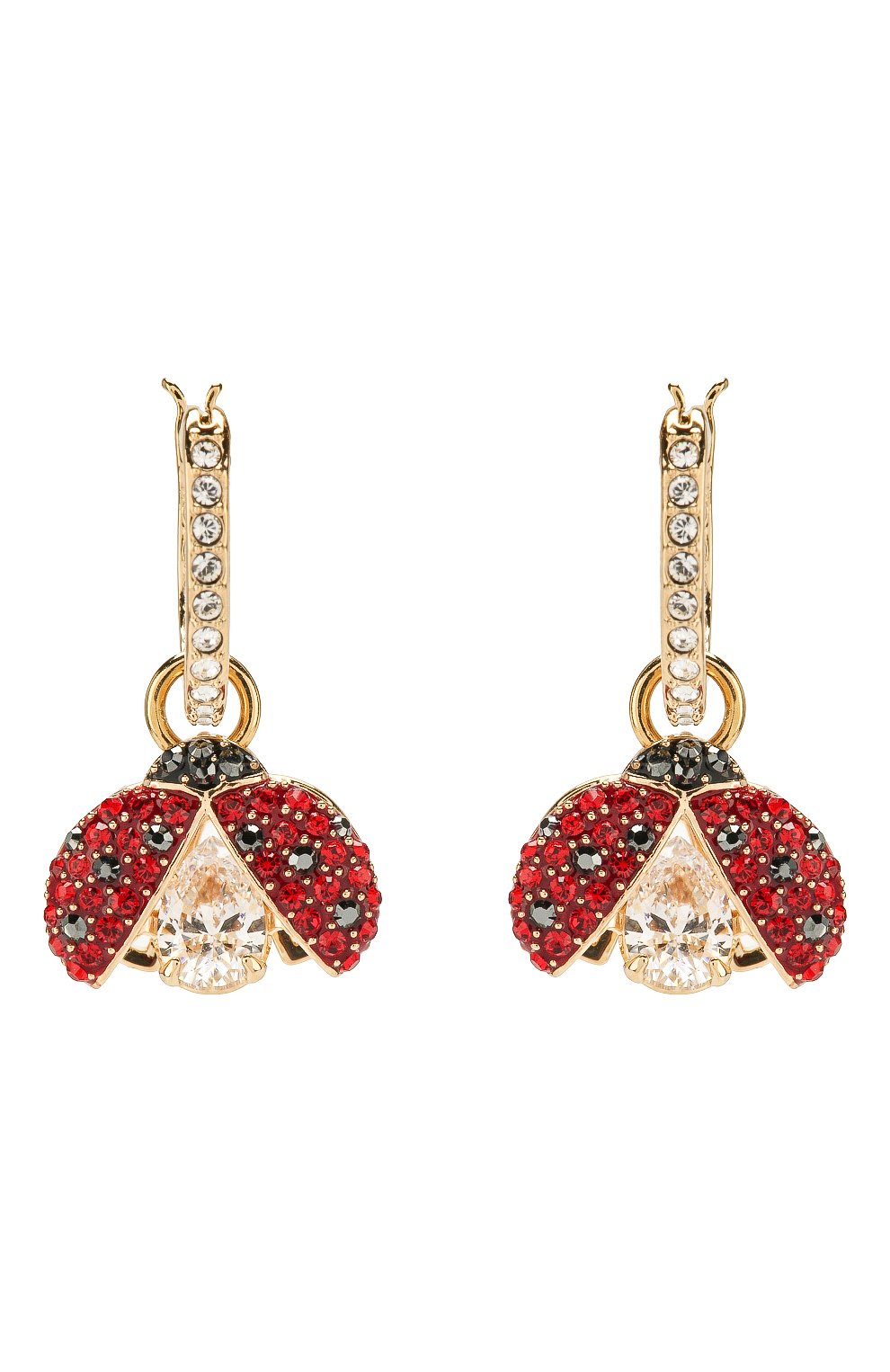 Женские серьги sparkling dance SWAROVSKI золотого цвета, арт. 5537490 | Фото 1