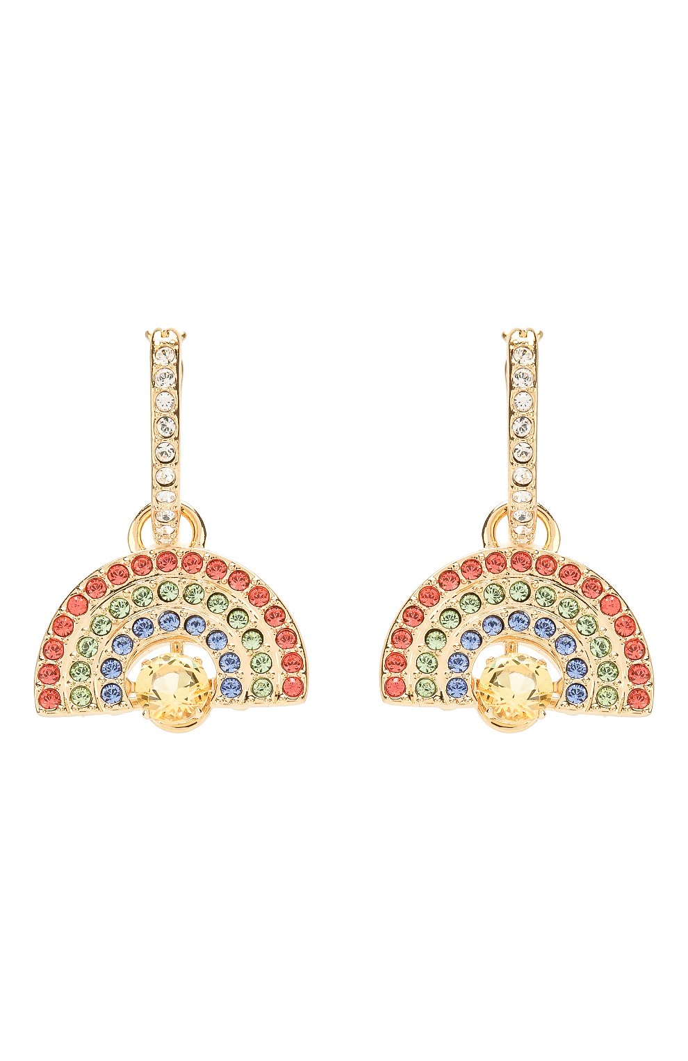 Женские серьги sparkling dance SWAROVSKI золотого цвета, арт. 5537494 | Фото 1