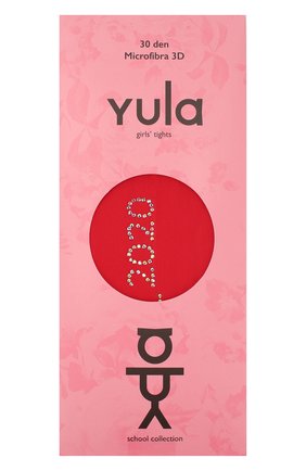 Детские колготки party collection 30 den YULA красного цвета по цене 970 руб., арт. YU-109 | Фото 1 Детские колготки party collection 30 den YULA красного цвета, арт. YU-109 | Фото 1