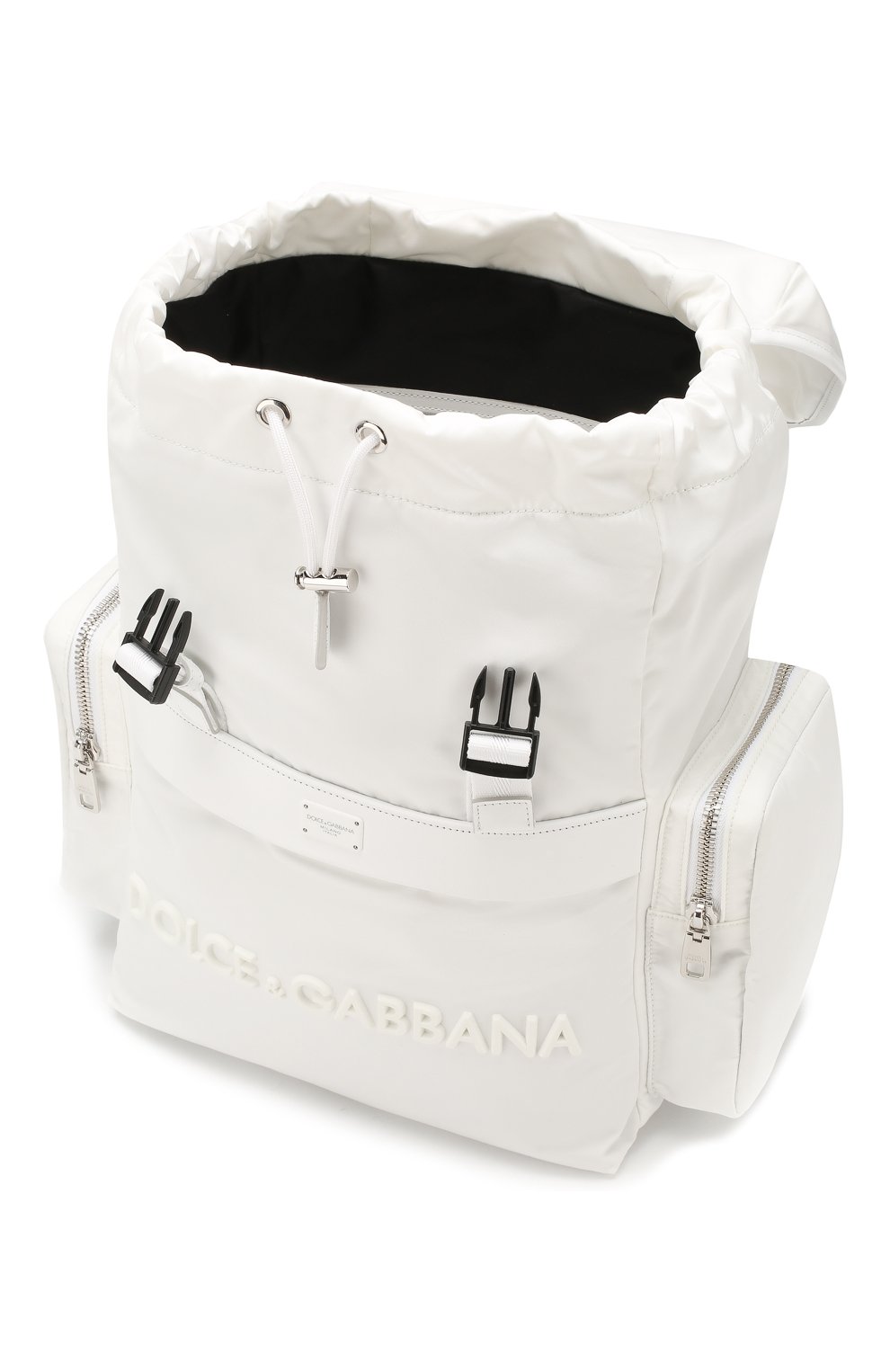 Мужской комбинированный рюкзак street DOLCE & GABBANA белого цвета по цене 99500 руб., арт. BM1601/AZ675 | Фото 4 Мужской комбинированный рюкзак street DOLCE & GABBANA белого цвета, арт. BM1601/AZ675 | Фото 4