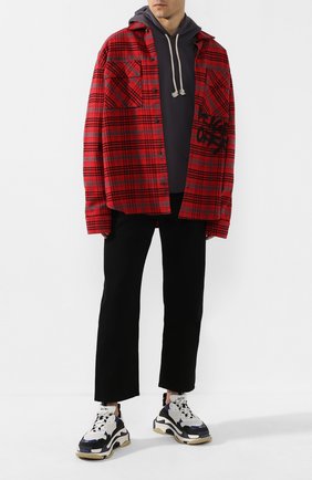 Мужские комбинированные кроссовки triple s BALENCIAGA белого цвета по цене 68450 руб., арт. 536737/W090M | Фото 2 Мужские комбинированные кроссовки triple s BALENCIAGA белого цвета, арт. 536737/W090M | Фото 2