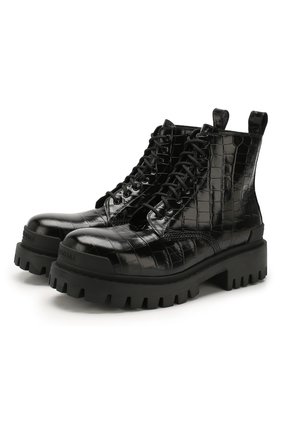 Мужские кожаные ботинки BALENCIAGA черного цвета по цене 78700 руб., арт. 600911/WA9D0 | Фото 1 Мужские кожаные ботинки BALENCIAGA черного цвета, арт. 600911/WA9D0 | Фото 1