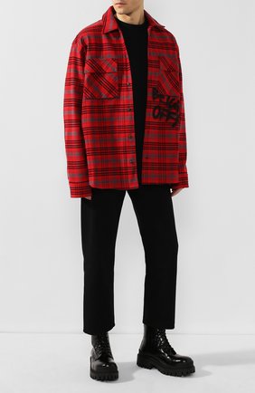 Мужские кожаные ботинки BALENCIAGA черного цвета по цене 78700 руб., арт. 600911/WA9D0 | Фото 2 Мужские кожаные ботинки BALENCIAGA черного цвета, арт. 600911/WA9D0 | Фото 2