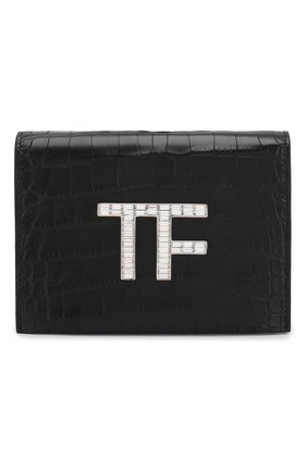 Женская сумка из кожи аллигатора TOM FORD черного цвета по цене 899500 руб., арт. L1122P-EAL001/AMIS | Фото 1 Женская сумка из кожи аллигатора TOM FORD черного цвета, арт. L1122P-EAL001/AMIS | Фото 1