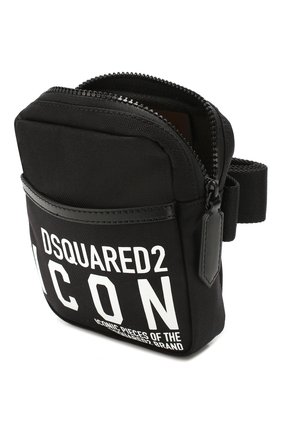 Мужская поясная сумка DSQUARED2 черного цвета по цене 14950 руб., арт. BBM0019 11702649 | Фото 4 Мужская поясная сумка DSQUARED2 черного цвета, арт. BBM0019 11702649 | Фото 4