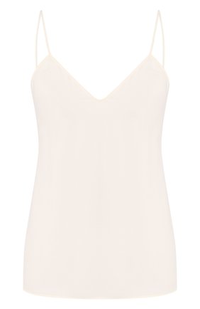 Женский шелковый топ VALENTINO белого цвета по цене 37900 руб., арт. TB3AE4251MH | Фото 1 Женский шелковый топ VALENTINO белого цвета, арт. TB3AE4251MH | Фото 1