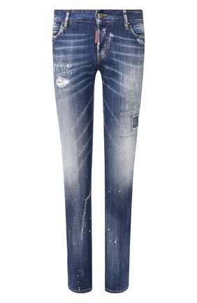 Женские джинсы DSQUARED2 синего цвета по цене 41750 руб., арт. S75LB0282/S30342 | Фото 1 Женские джинсы DSQUARED2 синего цвета, арт. S75LB0282/S30342 | Фото 1