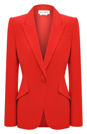Женский жакет ALEXANDER MCQUEEN красного цвета по цене 157000 руб., арт. 610628/QEAAA | Фото 1 Женский жакет ALEXANDER MCQUEEN красного цвета, арт. 610628/QEAAA | Фото 1