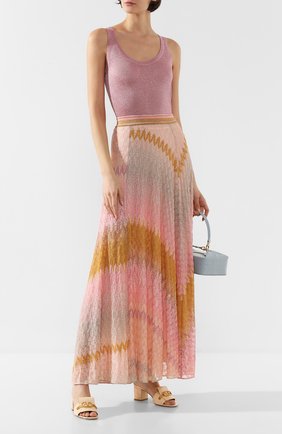 Женская топ MISSONI розового цвета по цене 32800 руб., арт. MDK00066/BK0281 | Фото 2 Женская топ MISSONI розового цвета, арт. MDK00066/BK0281 | Фото 2