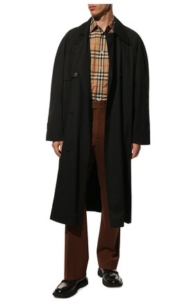 Мужская хлопковая рубашка BURBERRY бежевого цвета по цене 24900 руб., арт. 8020863 | Фото 2 Мужская хлопковая рубашка BURBERRY бежевого цвета, арт. 8020863 | Фото 2