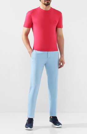 Мужская хлопковая футболка GIORGIO ARMANI красного цвета по цене 35550 руб., арт. 3HST62/SJKRZ | Фото 2 Мужская хлопковая футболка GIORGIO ARMANI красного цвета, арт. 3HST62/SJKRZ | Фото 2 (Материал внешний: Хлопок; Длина (для топов): Стандартные; Рукава: Короткие; Статус проверки: Проверена категория; Принт: Без принта; Стили: Кэжуэл)