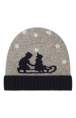 Детского кашемировая шапка OSCAR ET VALENTINE серого цвета, арт. BONNO | Фото 1 (Материал: Текстиль, Кашемир, Шерсть)