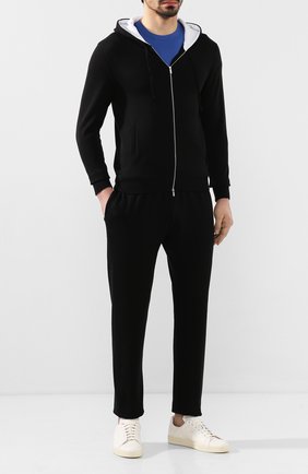 Мужской хлопковый кардиган KITON черного цвета по цене 121500 руб., арт. UK1050 | Фото 2 Мужской хлопковый кардиган KITON черного цвета, арт. UK1050 | Фото 2