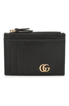 Женский кожаный футляр для кредитных карт GUCCI черного цвета по цене 25800 руб., арт. 574804/CA00G | Фото 1 Женский кожаный футляр для кредитных карт GUCCI черного цвета, арт. 574804/CA00G | Фото 1