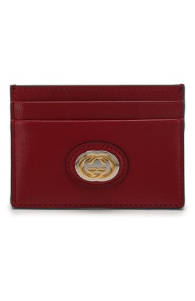 Женский кожаный футляр для кредитных карт GUCCI красного цвета по цене 15700 руб., арт. 598547/1DB0X | Фото 1 Женский кожаный футляр для кредитных карт GUCCI красного цвета, арт. 598547/1DB0X | Фото 1