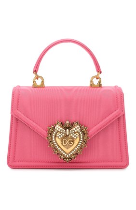 Женская сумка devotion small DOLCE & GABBANA розового цвета по цене 91950 руб., арт. BB6711/AA668 | Фото 1 Женская сумка devotion small DOLCE & GABBANA розового цвета, арт. BB6711/AA668 | Фото 1