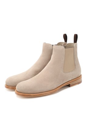 Женские замшевые челси SANTONI серого цвета по цене 42250 руб., арт. WTKM58071BA3CMGDE53 | Фото 1 Женские замшевые челси SANTONI серого цвета, арт. WTKM58071BA3CMGDE53 | Фото 1