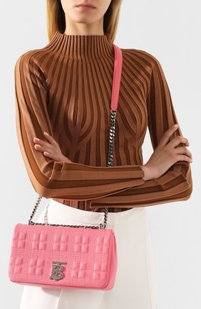 Женская сумка lola small BURBERRY розового цвета по цене 100000 руб., арт. 8023889 | Фото 2 Женская сумка lola small BURBERRY розового цвета, арт. 8023889 | Фото 2
