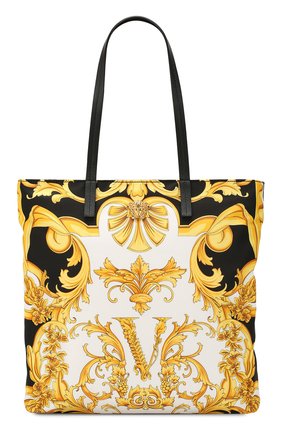 Женская сумка-тоут VERSACE разноцветного цвета по цене 47200 руб., арт. DBFH329/D2NSB | Фото 1 Женская сумка-тоут VERSACE разноцветного цвета, арт. DBFH329/D2NSB | Фото 1