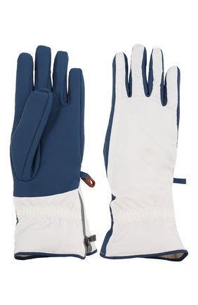 Женские перчатки icer LORO PIANA синего цвета, арт. FAL0273 | Фото 2 (Материал: Натуральная кожа; Региональные ограничения белый список (Axapta Mercury): RU)