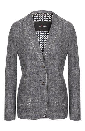 Женский жакет KITON серого цвета по цене 285000 руб., арт. D49519K09S06 | Фото 1 Женский жакет KITON серого цвета, арт. D49519K09S06 | Фото 1