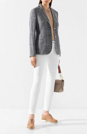 Женский жакет KITON серого цвета по цене 285000 руб., арт. D49519K09S06 | Фото 2 Женский жакет KITON серого цвета, арт. D49519K09S06 | Фото 2