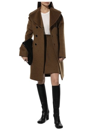 Женская хлопковая футболка BOTTEGA VENETA белого цвета по цене 25400 руб., арт. 607793/VA8E0 | Фото 2 Женская хлопковая футболка BOTTEGA VENETA белого цвета, арт. 607793/VA8E0 | Фото 2