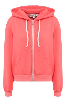 Женский хлопковая толстовка WILDFOX красного цвета по цене 14550 руб., арт. WFL40A000 | Фото 1 Женский хлопковая толстовка WILDFOX красного цвета, арт. WFL40A000 | Фото 1
